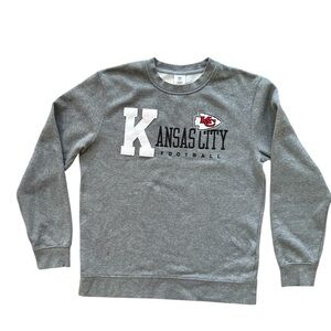 NFL Kansas City Chiefs Football Gray Crewneck sweatshirt unisex
